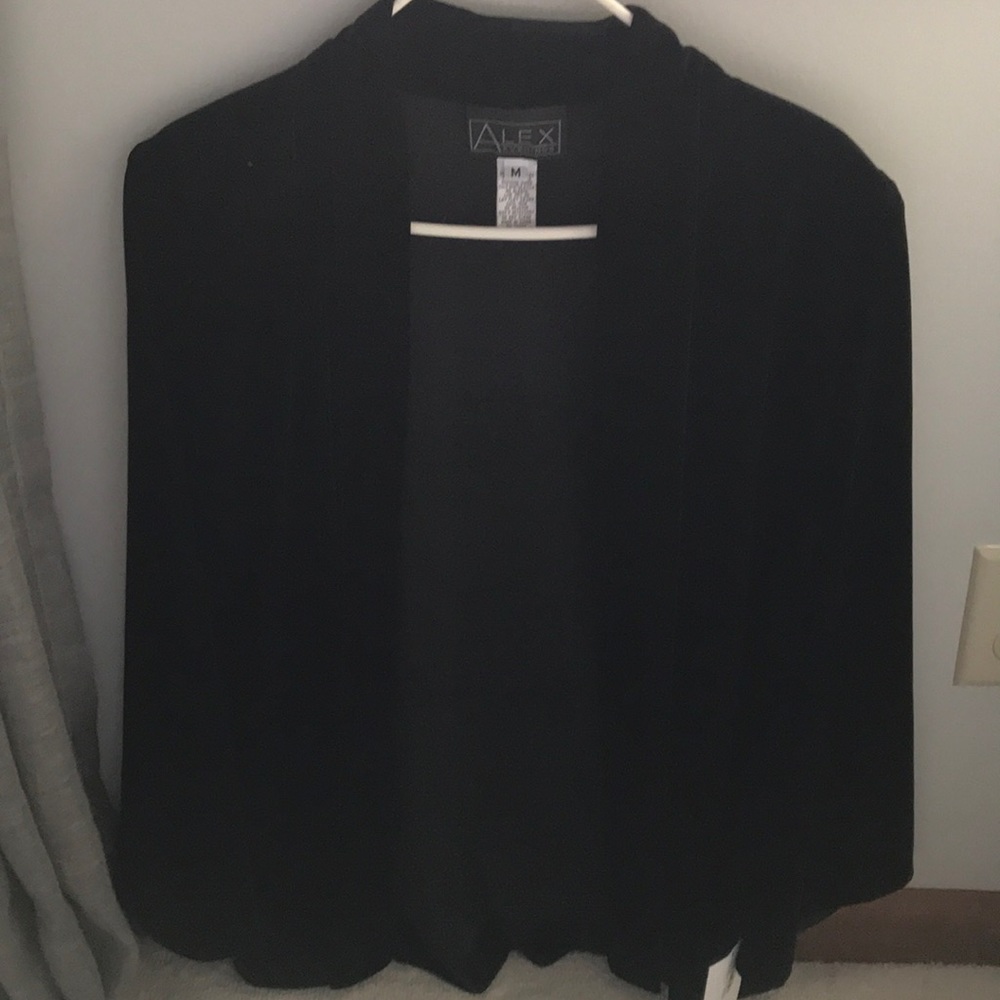 Women’s velveteen black blazer